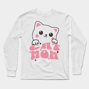 Cat Mom Long Sleeve T-Shirt